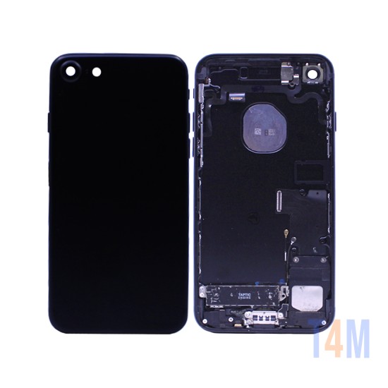 Tapa Traseira con Frame+Flex+Vibrator Apple iPhone 7G Negro Mate